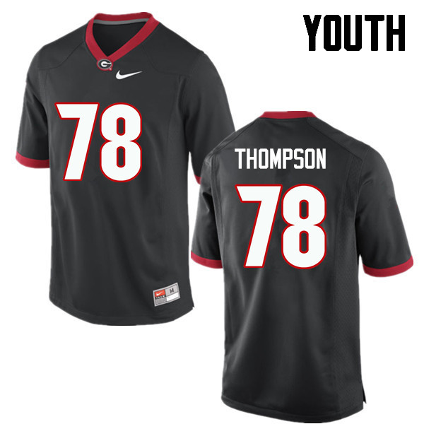 Georgia Bulldogs Youth Trenton Thompson #78 Black Stitched College UGA Football Jersey 23UK014AX